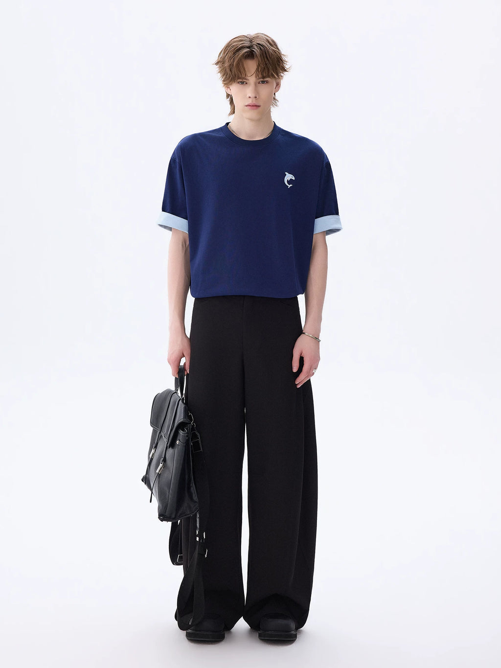 CHOR Cartoon Embroidery Loose Tee
