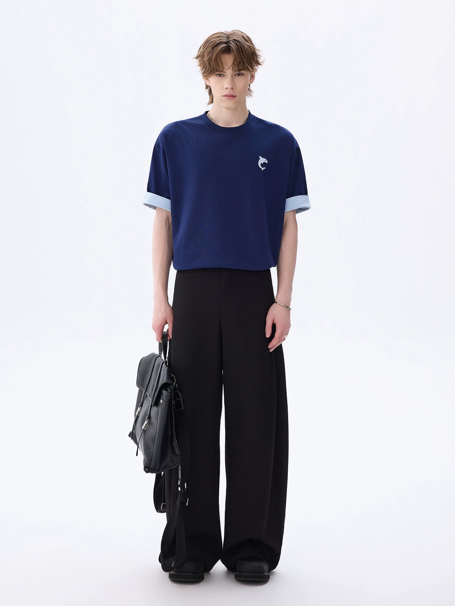 CHOR Cartoon Embroidery Loose Tee