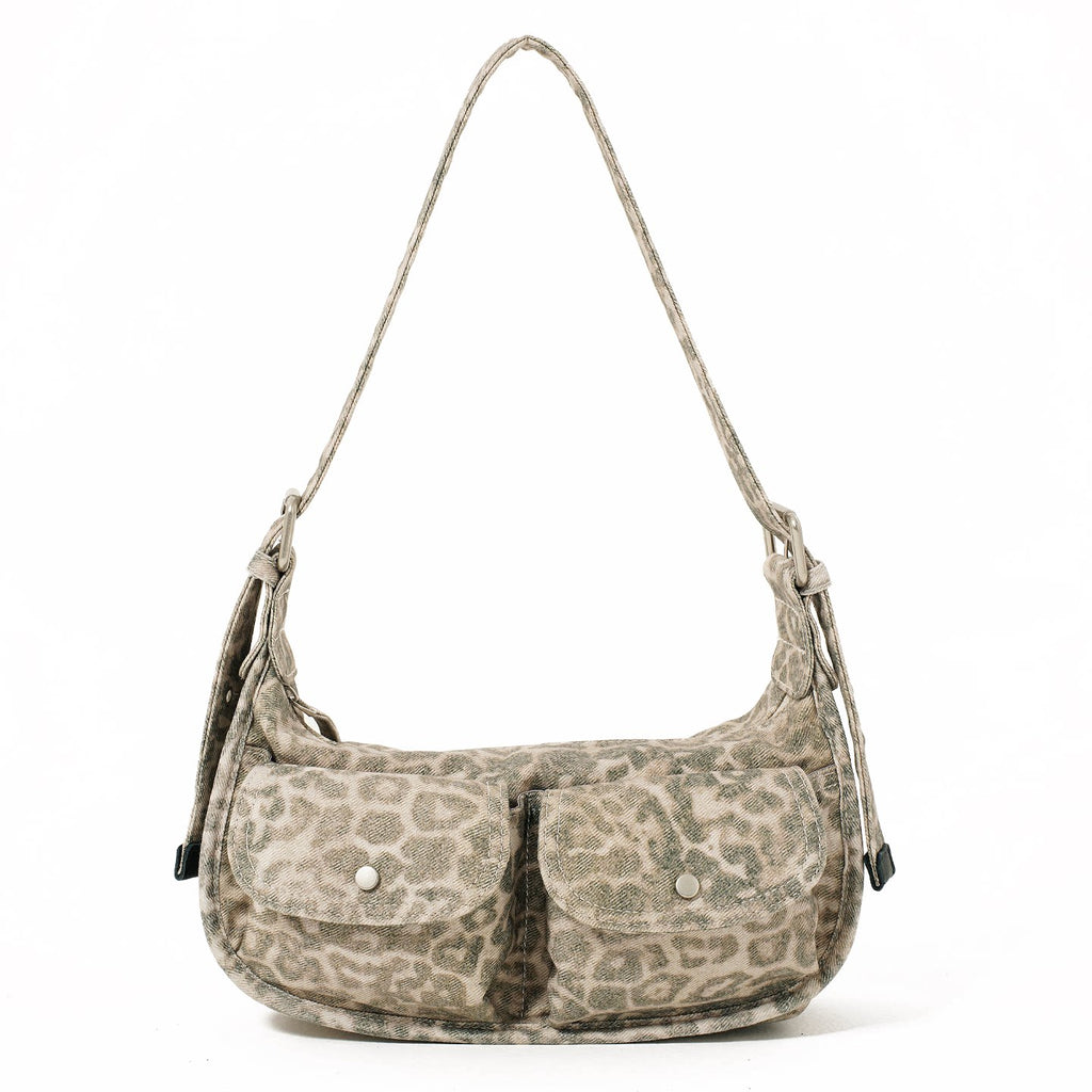 Momogigi Vintage Leopard Print Underarm Bag