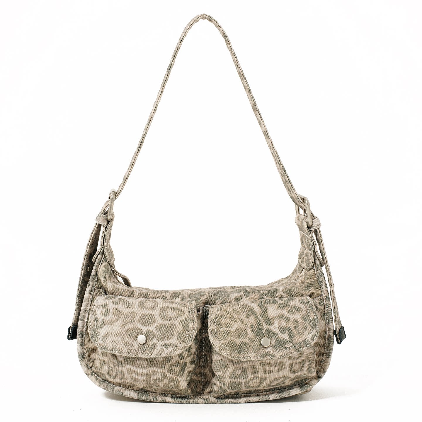 Momogigi Vintage Leopard Print Underarm Bag