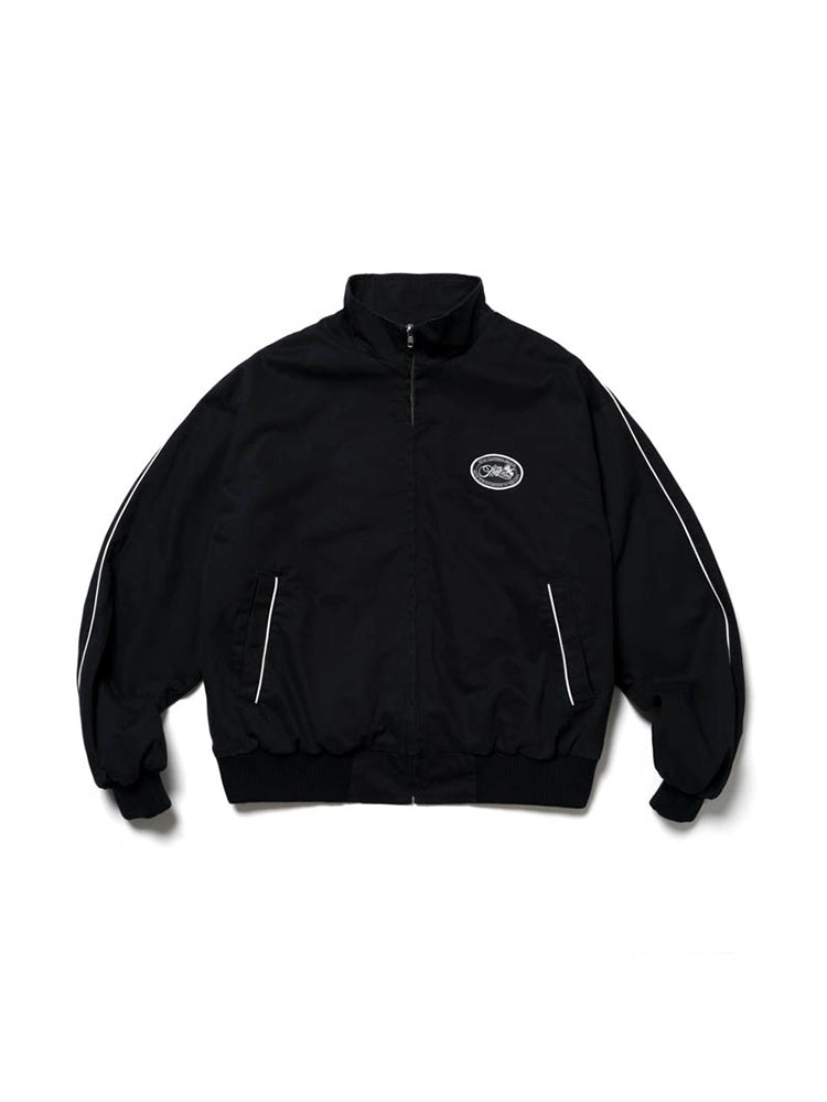 SUPERTOFU Short and Wide Version Twill Woven Zipper Sports Jacket