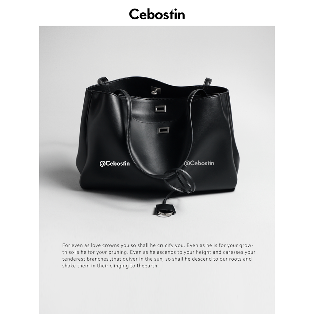 Cebostin First Layer Cowhide Large Capacity Messenger Bag