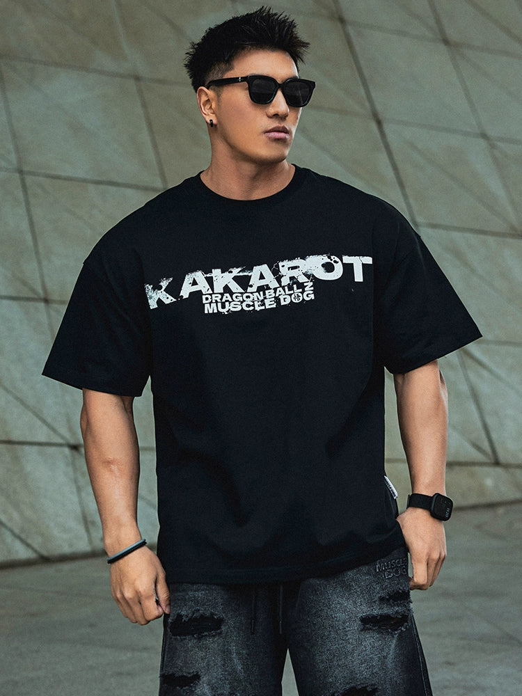 Muscledog Loose Casual Half Sleeve Training Gym Tee