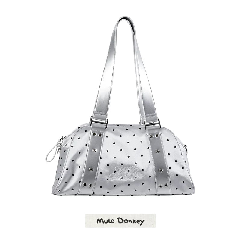 Donkey Polka Dot Versatile Shoulder Handbag