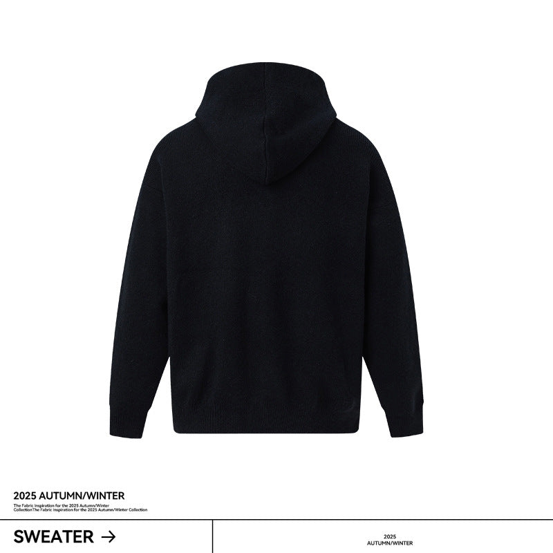 UNF Loose Zipper Knitted Sweater