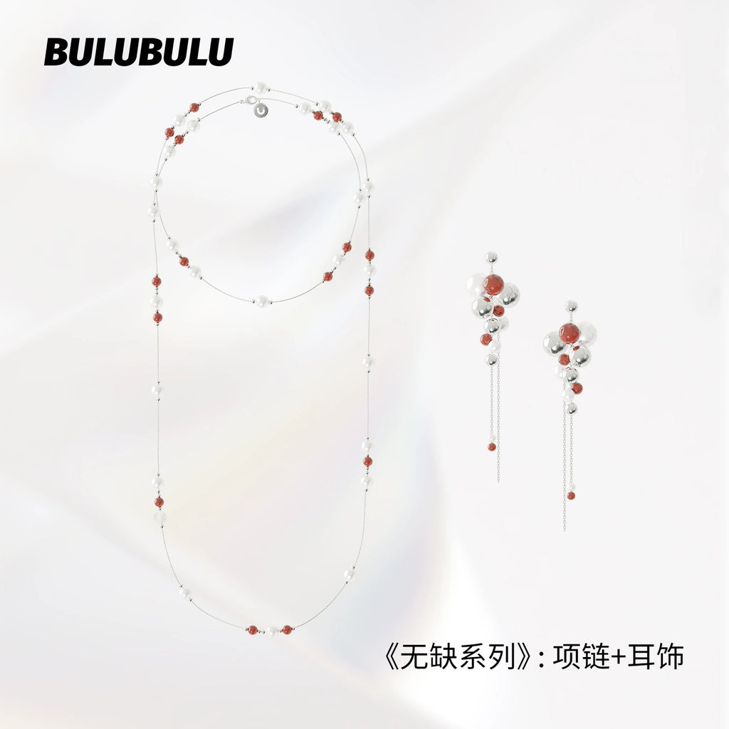 BULUBULU Agate Beaded Stud Earrings