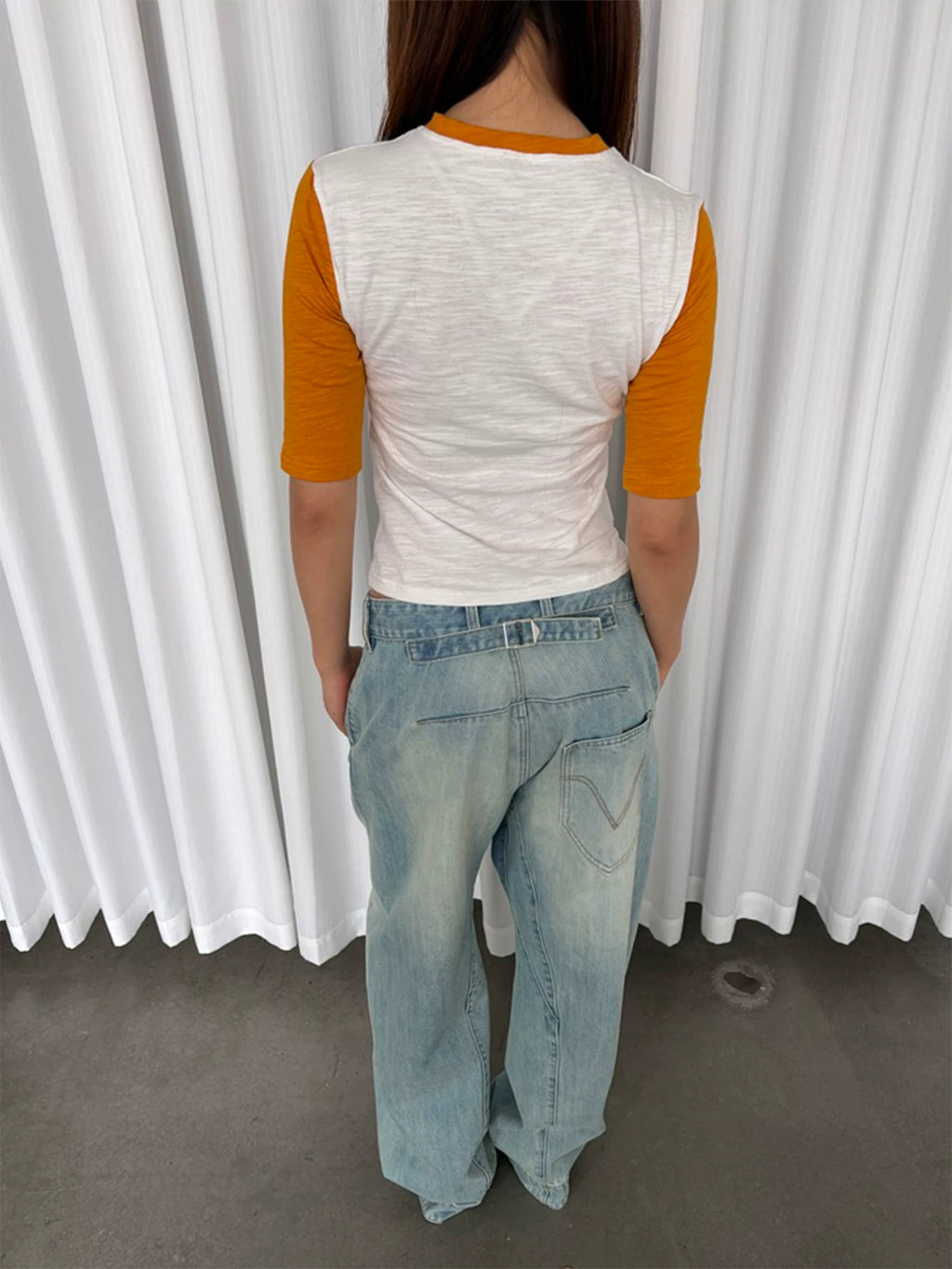 InsGale Slim Fit Alphabet Printed Tee