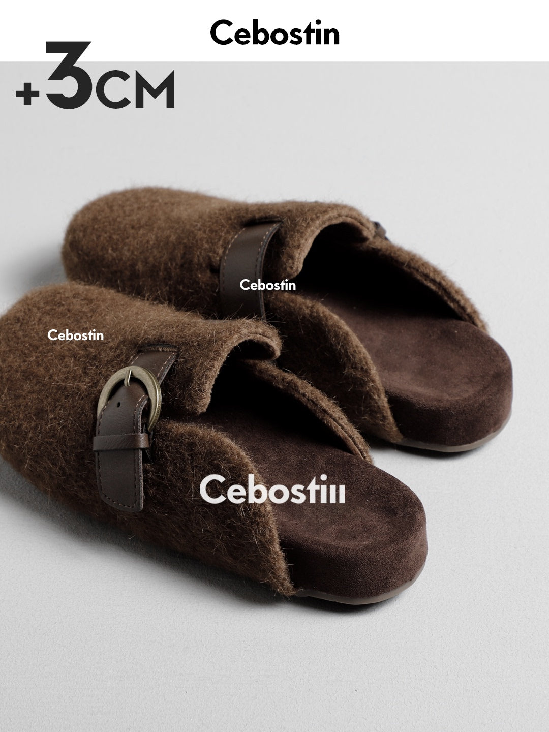 Cebostin Height Increase Outer Wear A Pedal Lazy Shoes