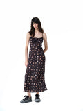 Two Little Guys Vintage Puppy Print Suspender Dress