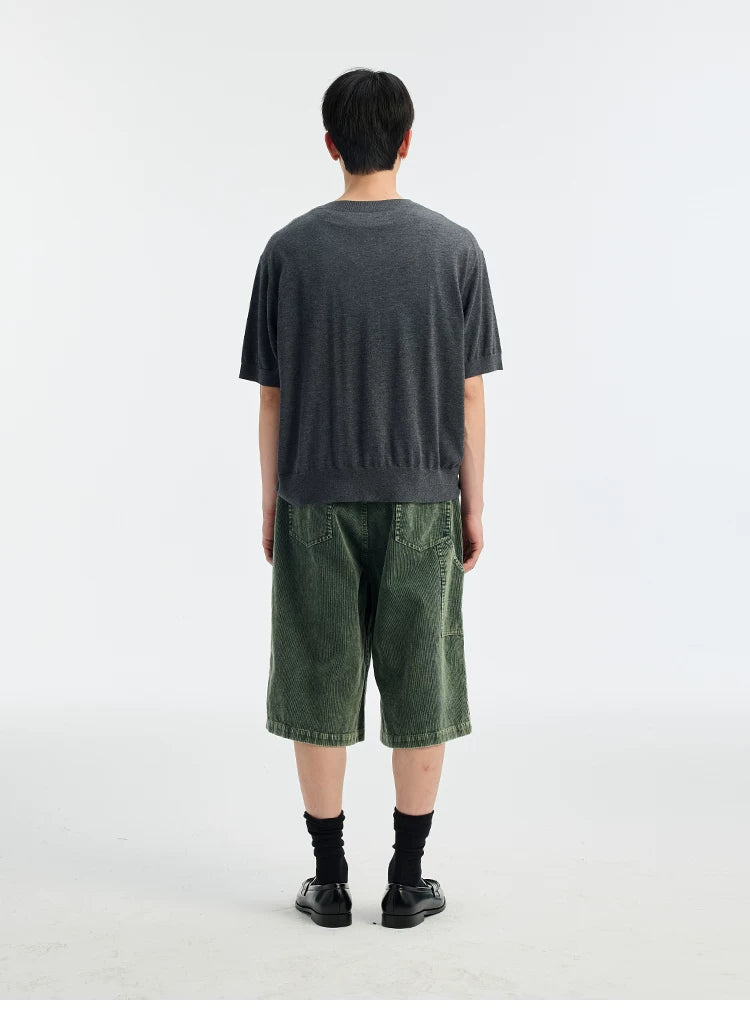 BUTTBILL Crew Neck Loose Casual Shirt Tee