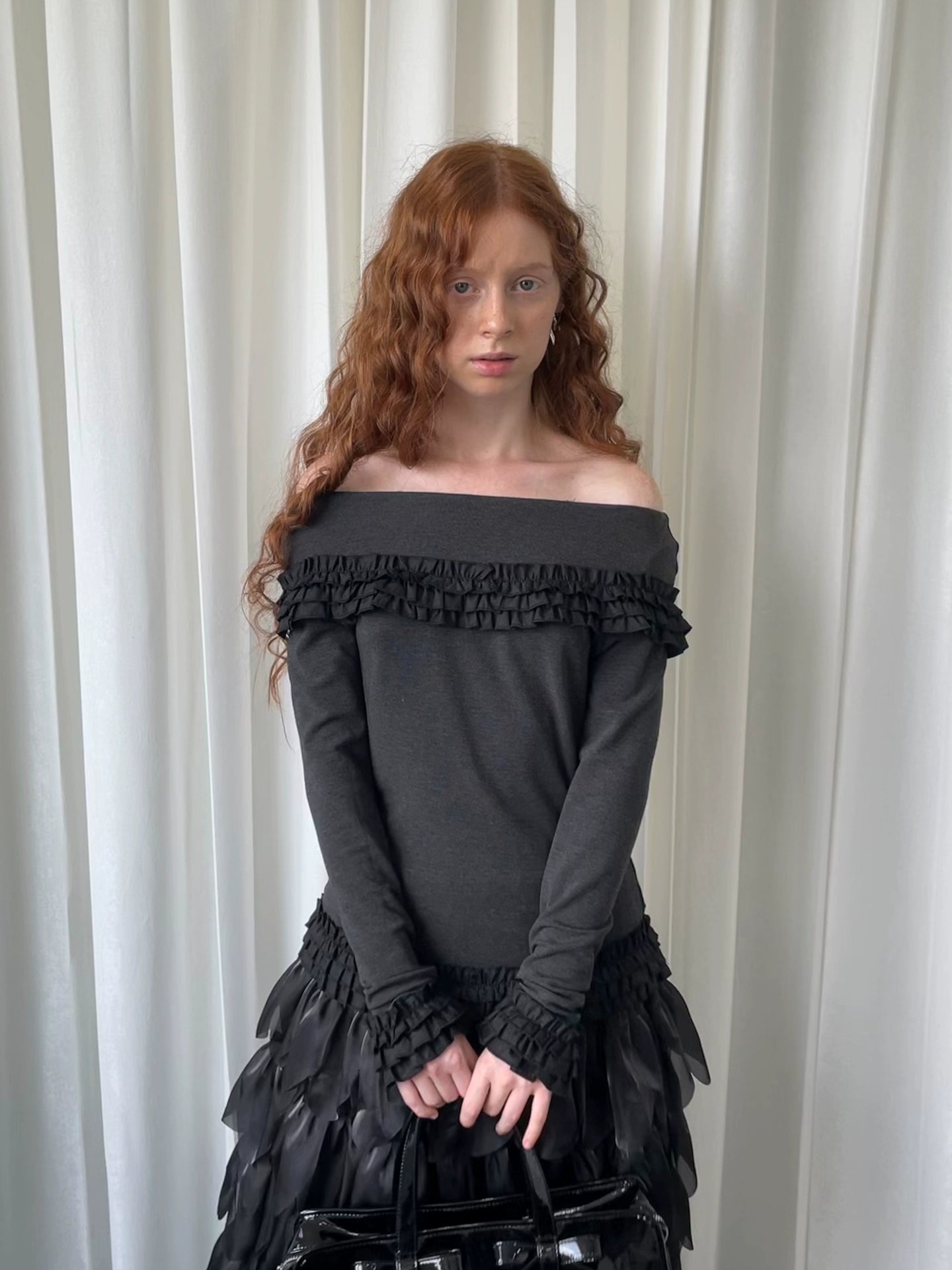 Loosesmell Multi-layer Lace Long-sleeved Sweater