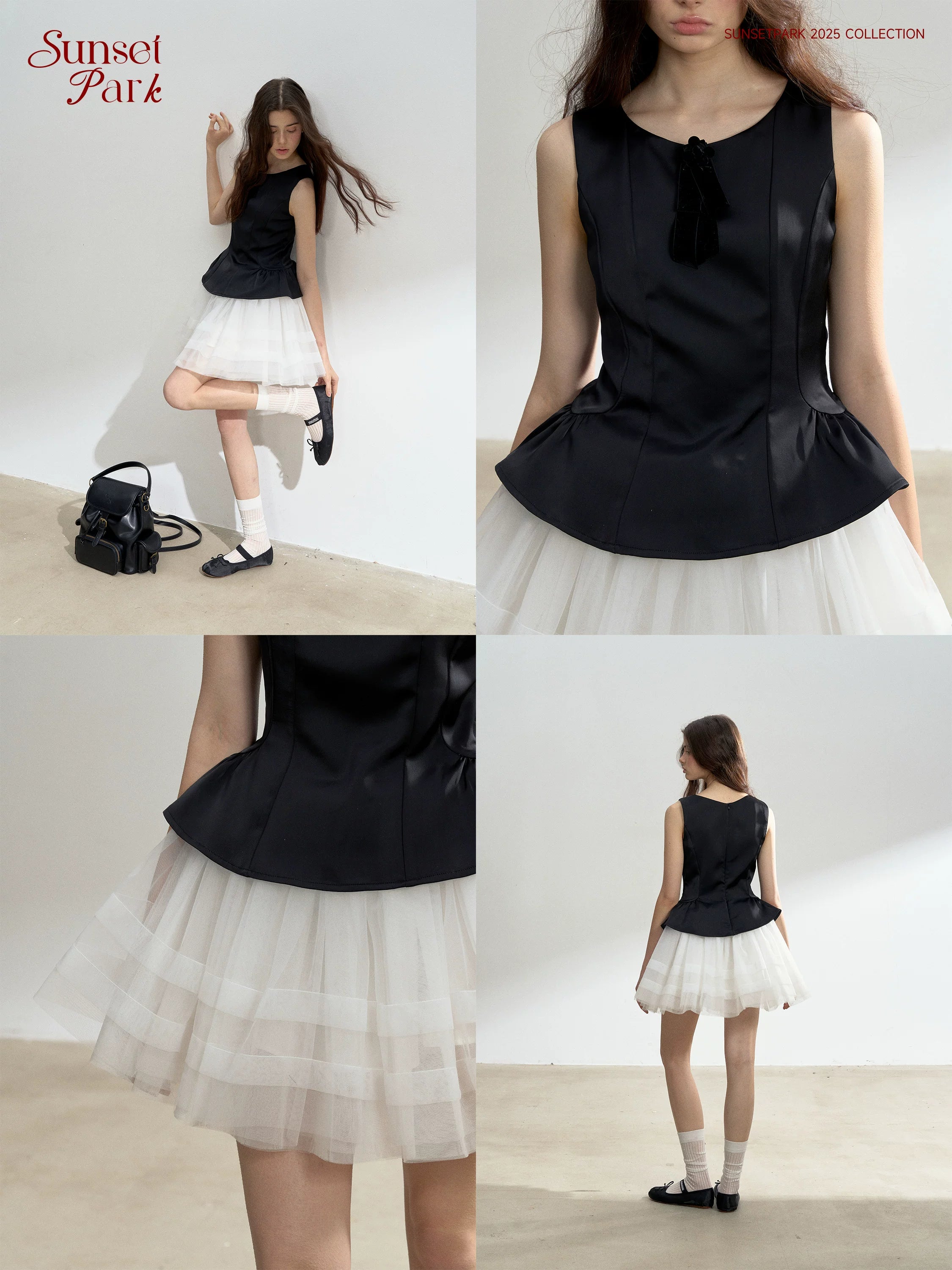 SunsetPark Lace Sleeveless Tank Skirt