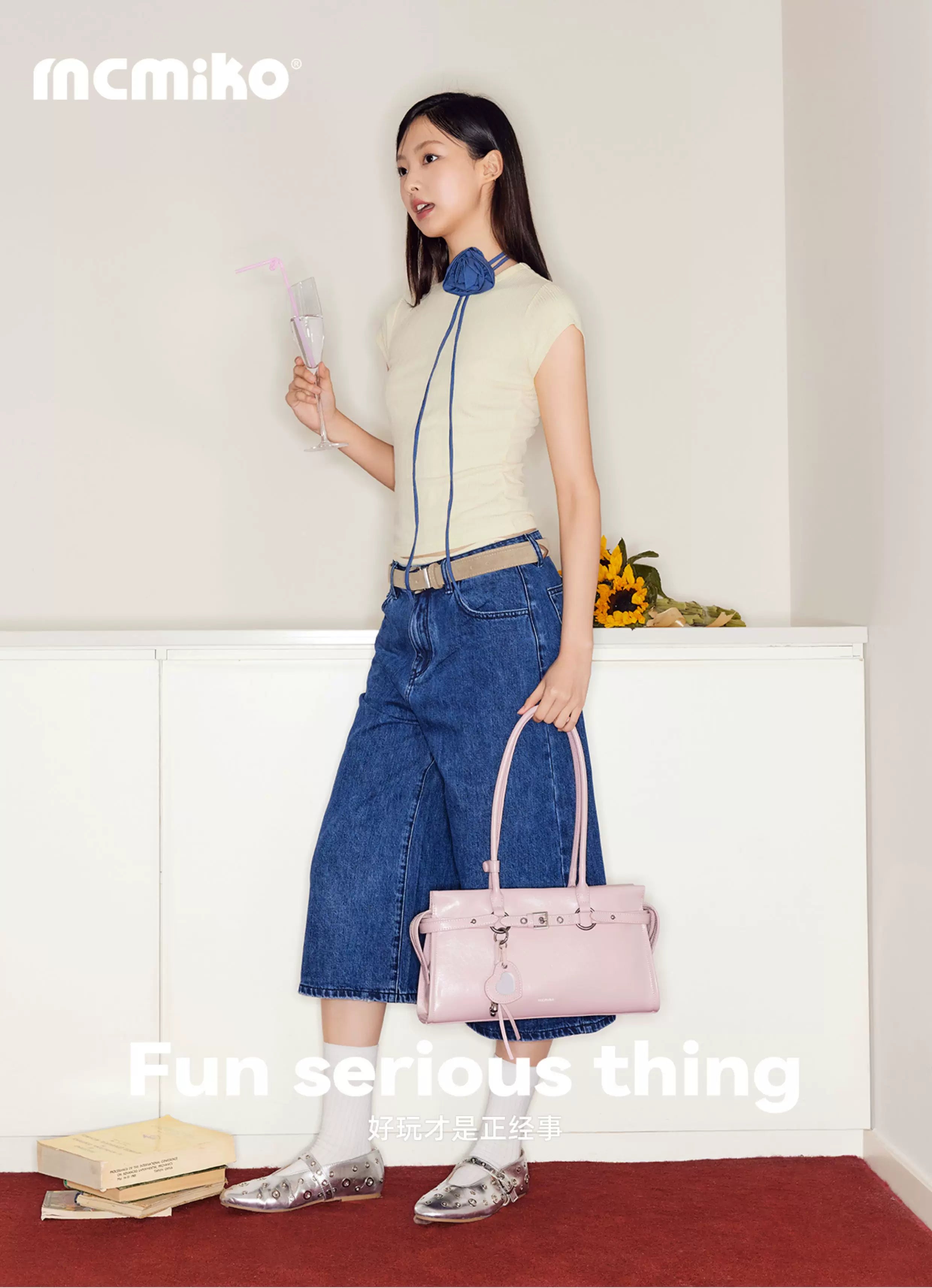 Mcmiko Cowhide Niche Shoulder Handbag