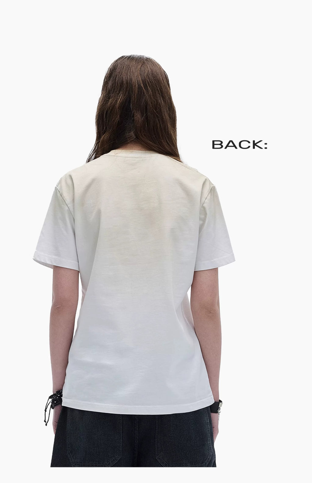 4AM Alphabet Slogan Front Shoulder Slim Tee