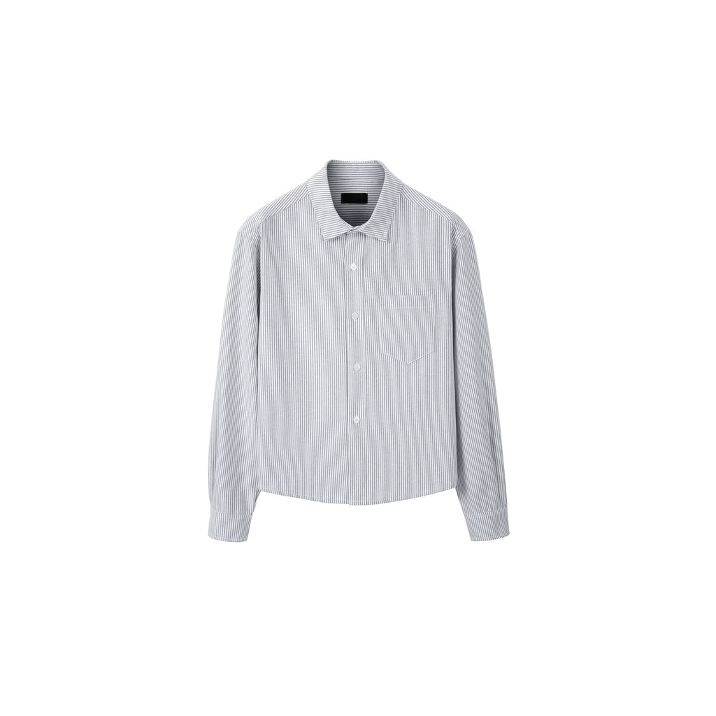 PLUS NO LOGO Striped Shoulder Shirt