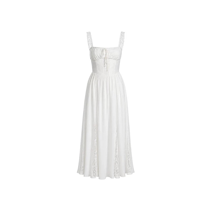 Audwyn Vintage Lace Patchwork Dress