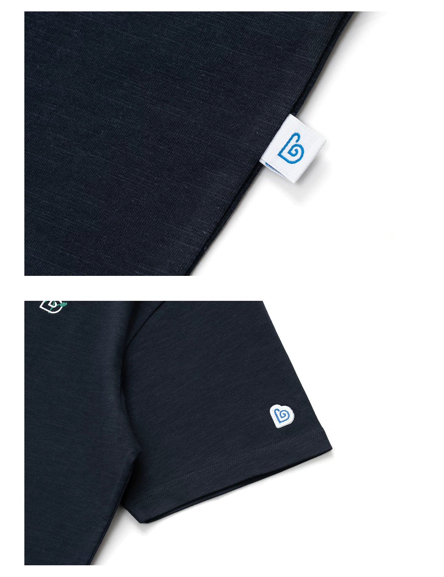 BENT IDEA Bouquet Embroidery Thickened Casual Versatile Tee
