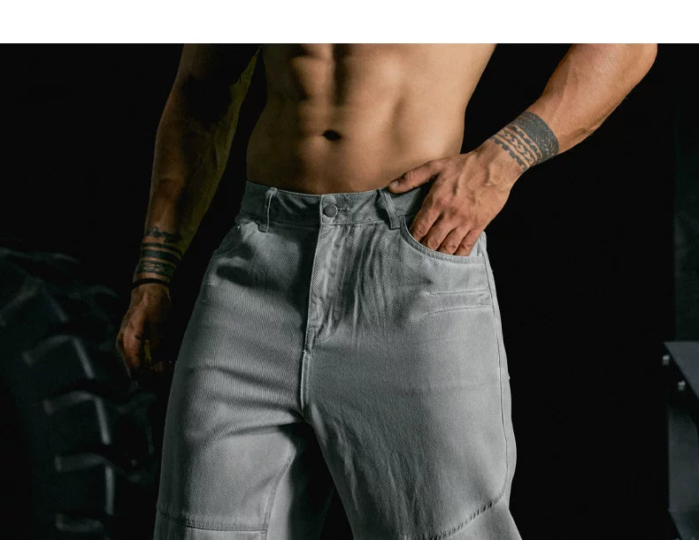 MuscleDog Loose Casual Sports Straight Wide Leg Pants