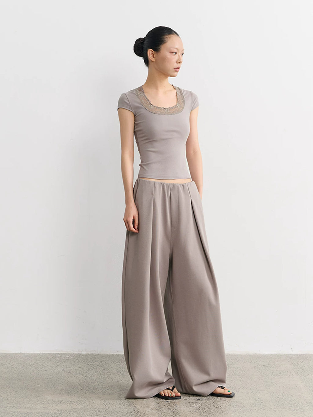 LINY LIBERTY High Waist Wide Leg Casual Versatile Sweatpants