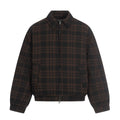 11KN Retro Plaid Contrasting Loose Lapel Jacket