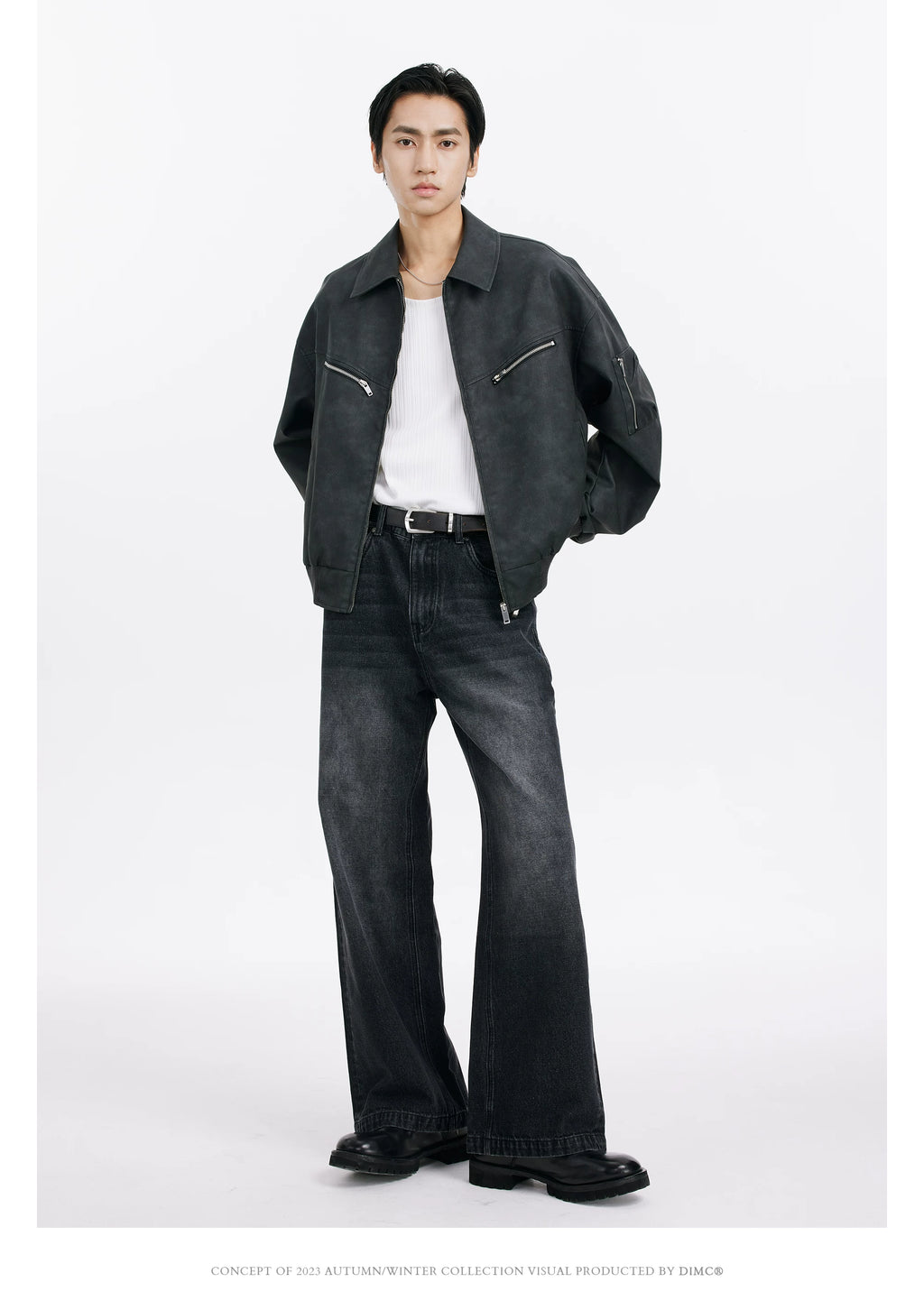 DIMC Vintage Loose Straight Casual Jeans