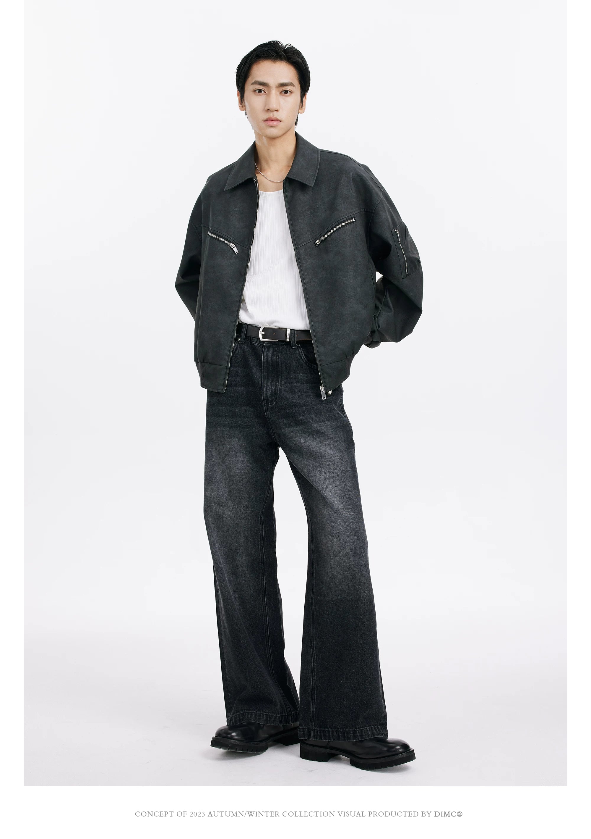 DIMC Vintage Loose Straight Casual Jeans