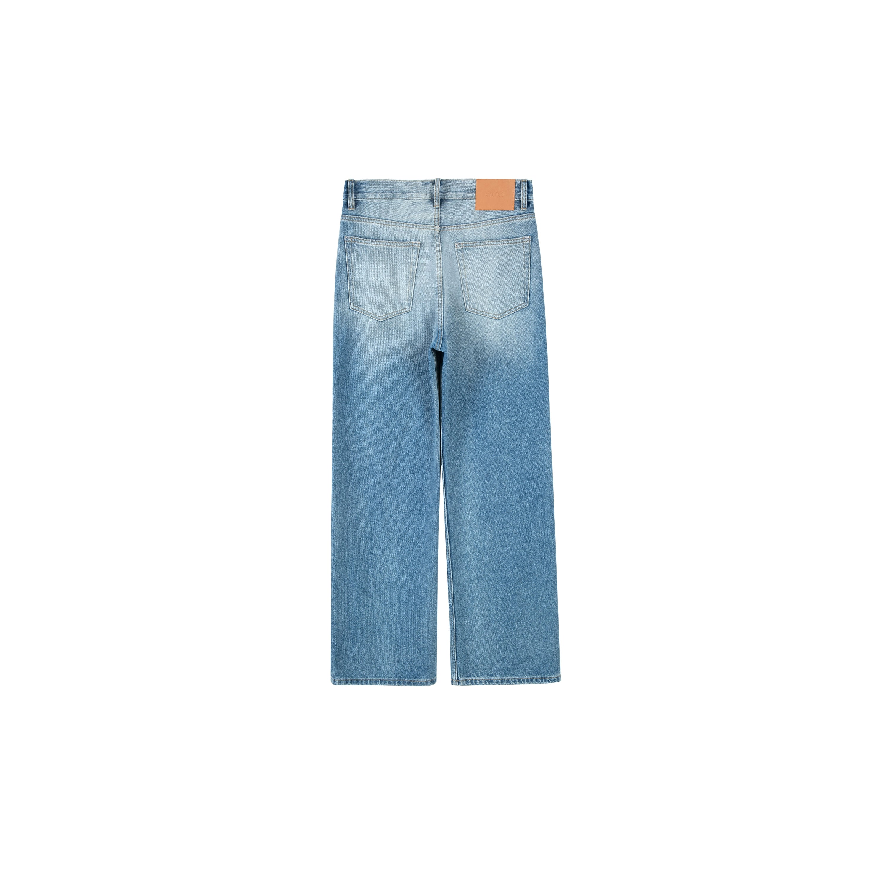 PLUS NO LOGO Washed Old Loose and Micro-pulled Jeans