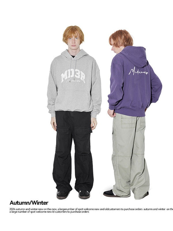 UNF washed old stone grinding white paratrooper pants