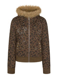 BETWEENAND Ancient Asian Love Leopard Print Beaded jacket