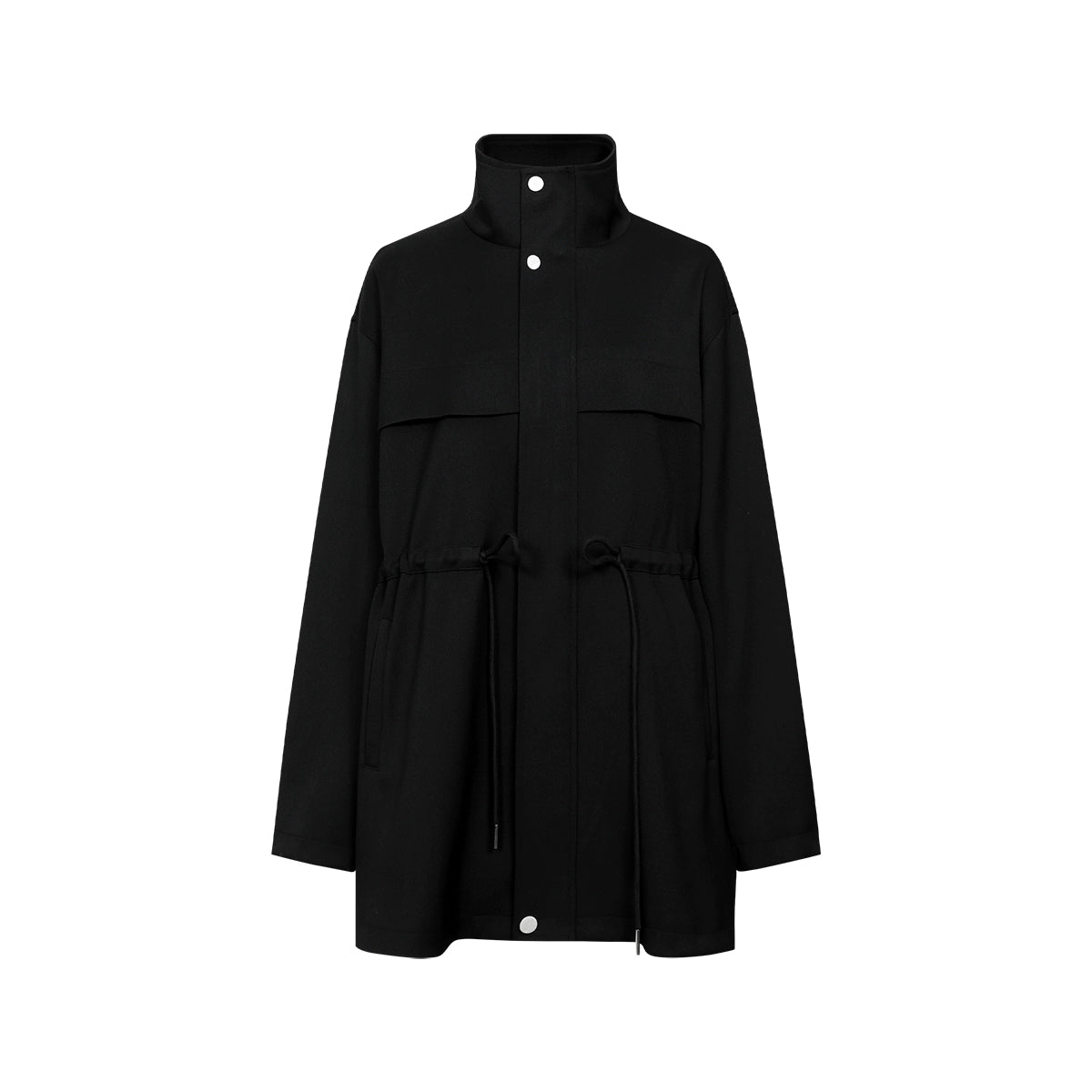 FUNKYFUN Medium and Long Stand-up Collar Suit Jacket