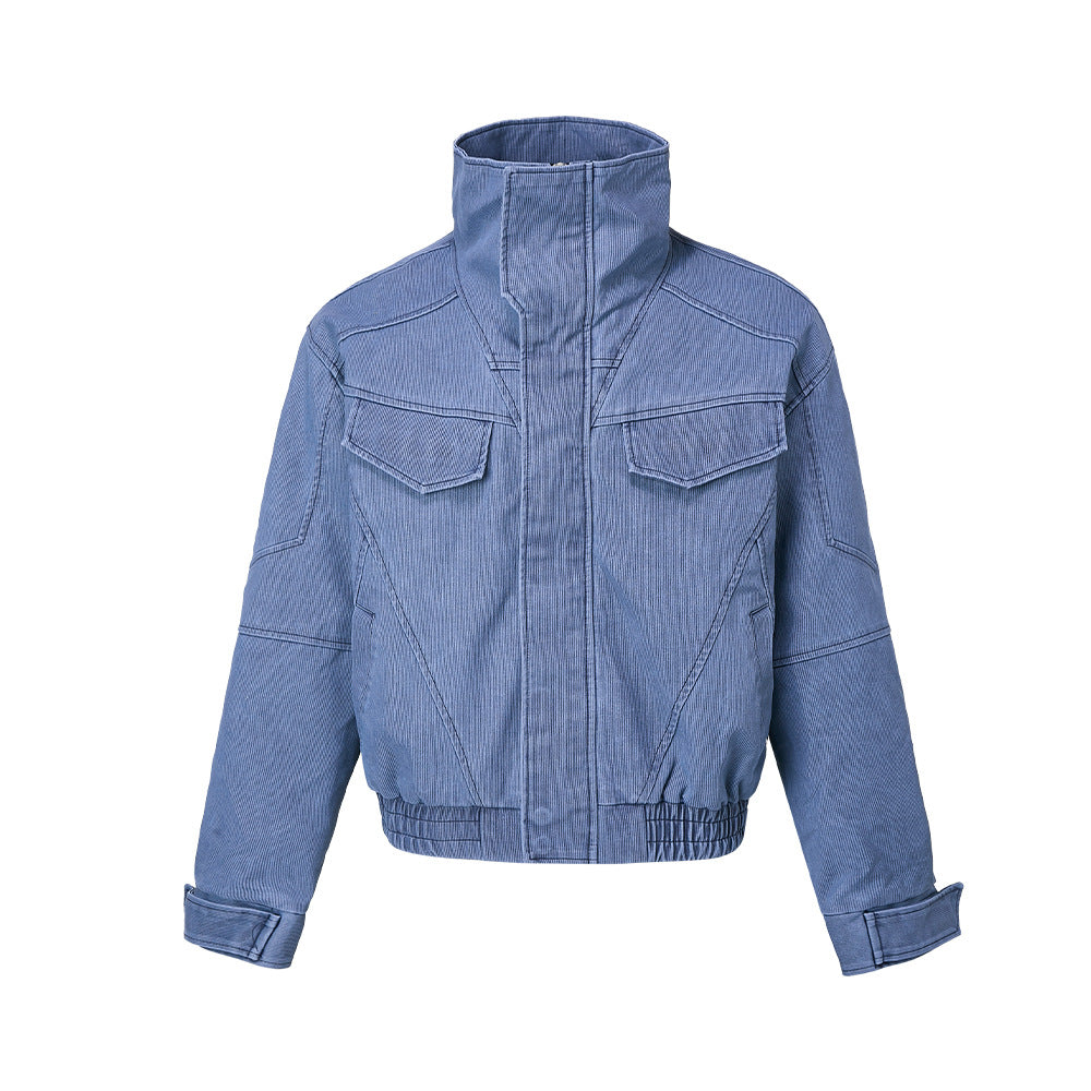 EME Vintage Stand-Up Collar Work Jacket