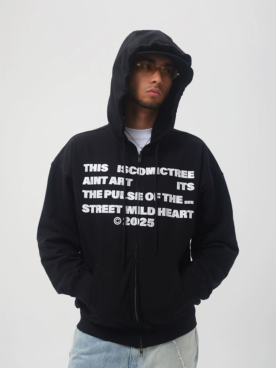 ComicTree Full of Old Zip Sweater