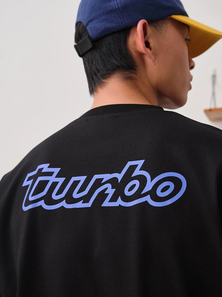 Battles Embroidery Contrast Printing Crew Neck Long Sleeve