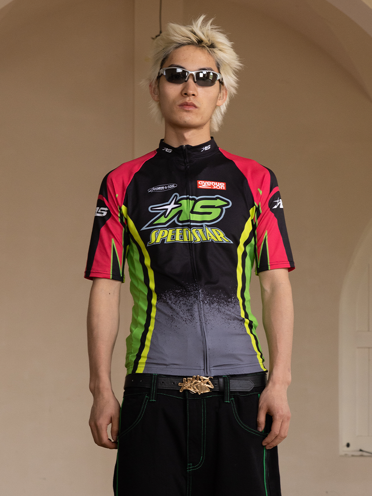 AVENUESON Zipper Cycling Suit Racing Suit