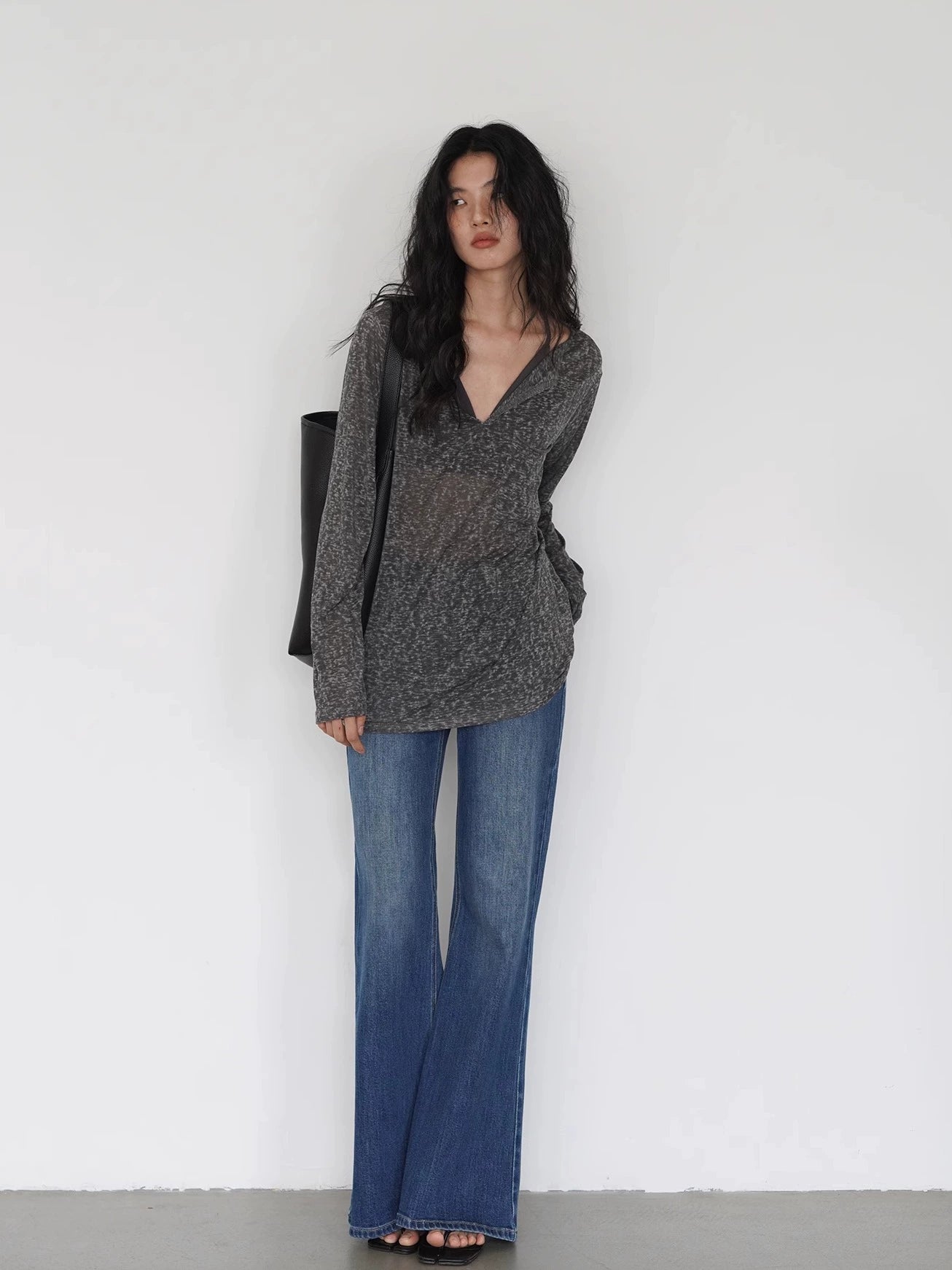 EIGHTHMONTH High Waist Skinny Wide Leg Jeans