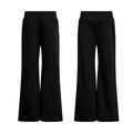 FUNKYFUN Medium and Low Waist Micro-flared Casual Trousers