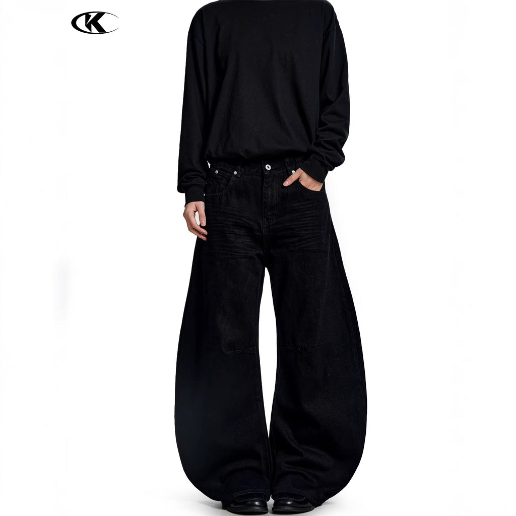 11KN 11 oz American Vintage Wide-Leg Jeans
