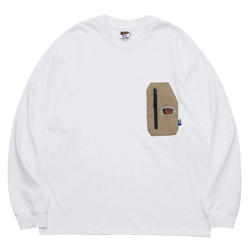 Battles Epoxy Contrast Color Casual Long Sleeve