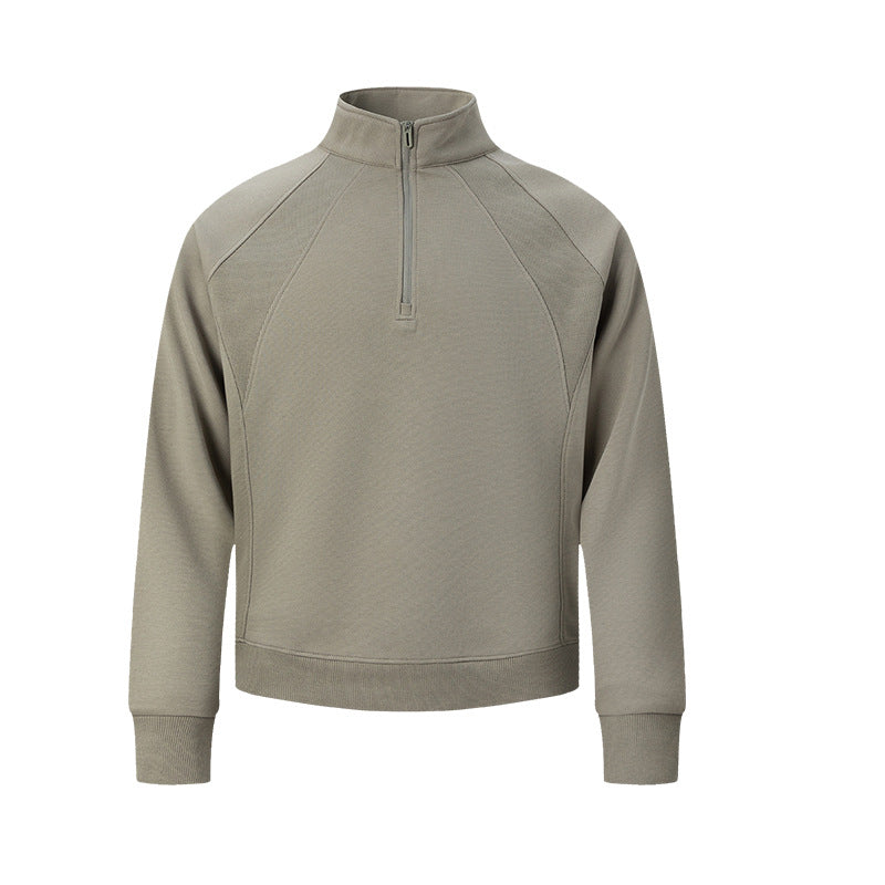 UNF Stand-up Collar Half-zip Sweater