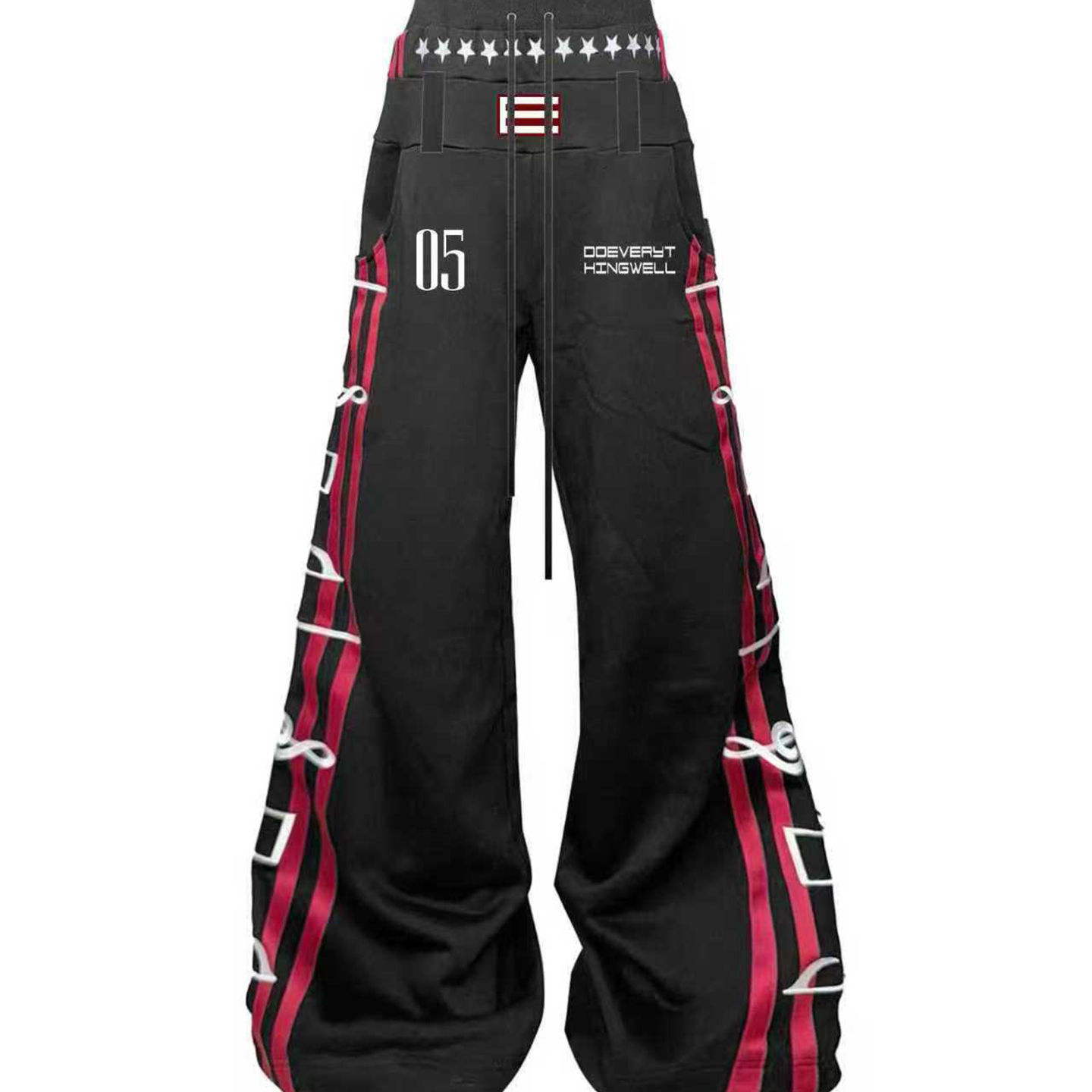 DETW Three-dimensional Embroidery Casual Suit
