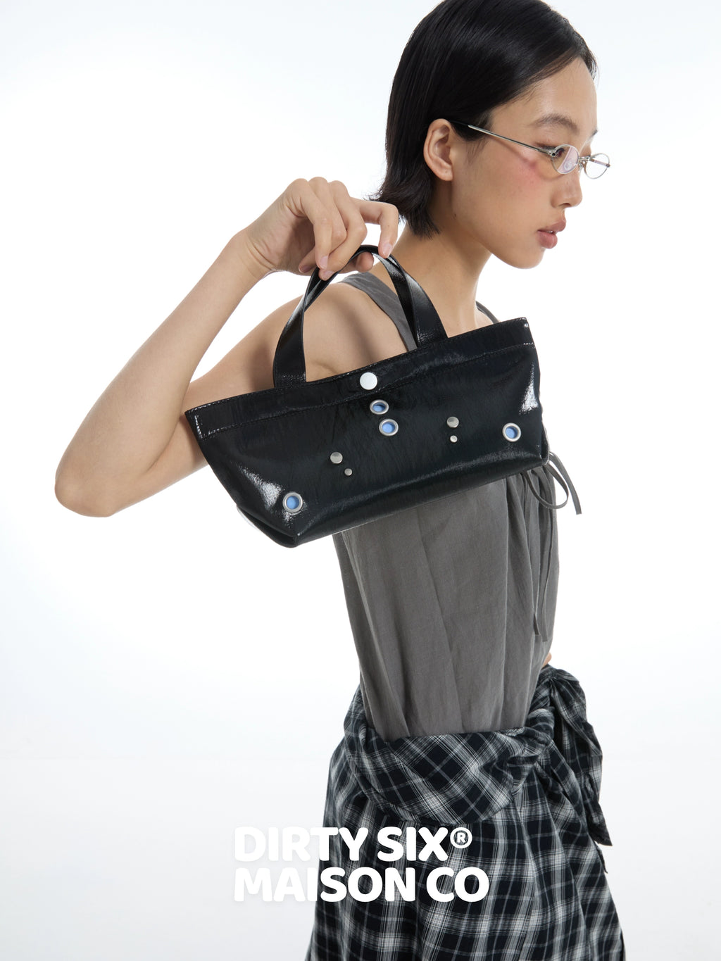 DirtySix Perforated Weenie Rivet Tote Bag