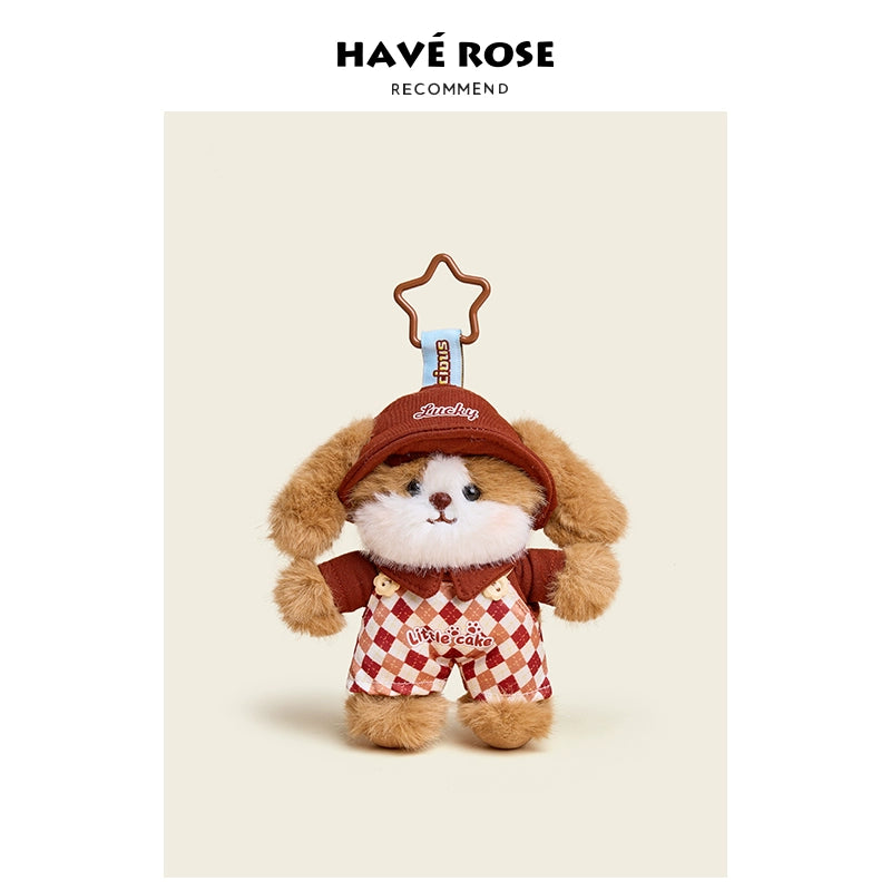 HAVEROSE Cake Bear Plush Doll Pendant