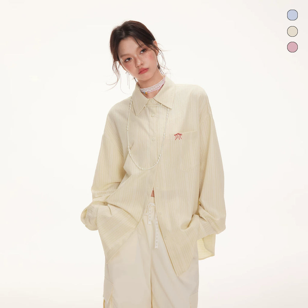 Imone Bow Plaid Shirt