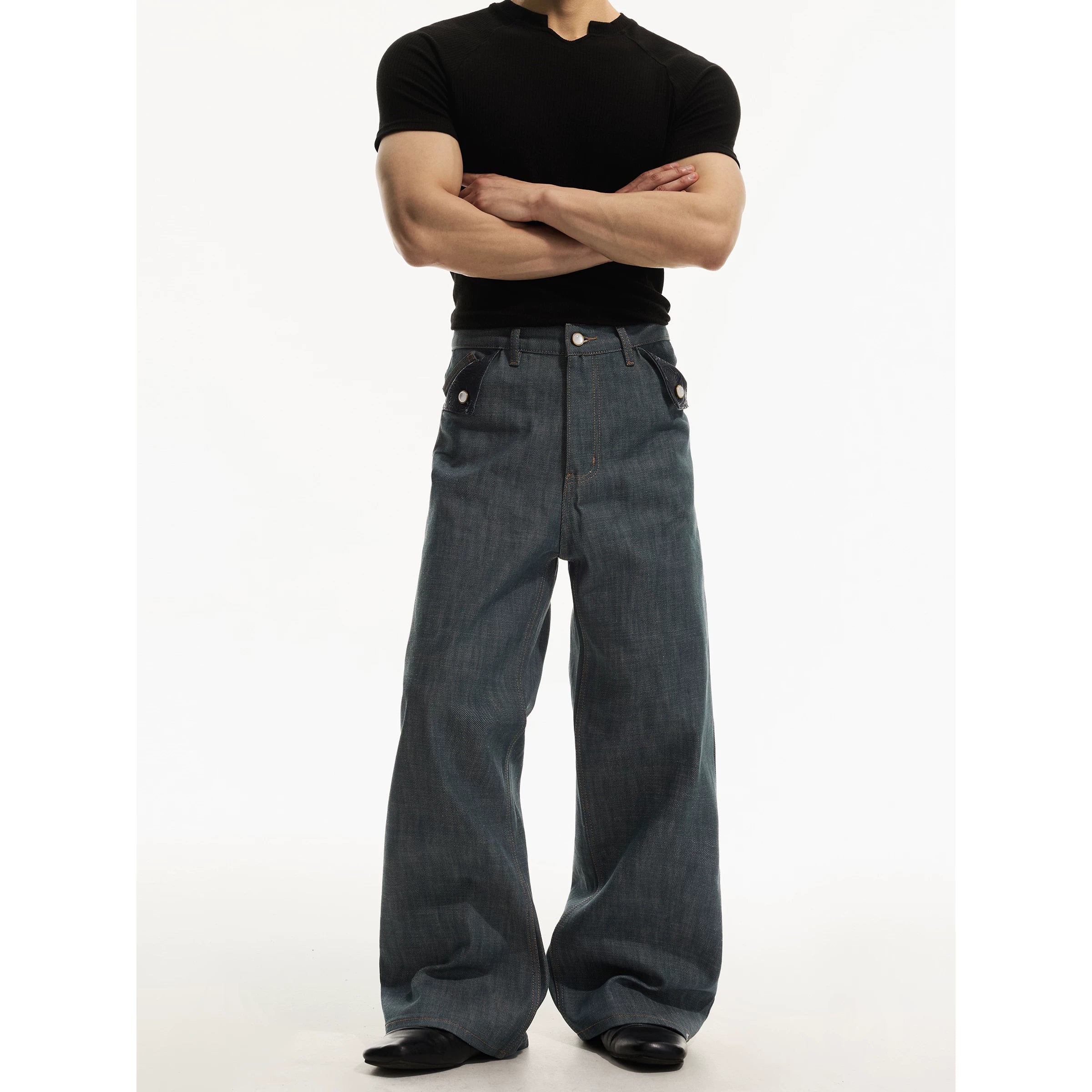 DAY NY Vintage Premium Wide Leg Straight Jeans