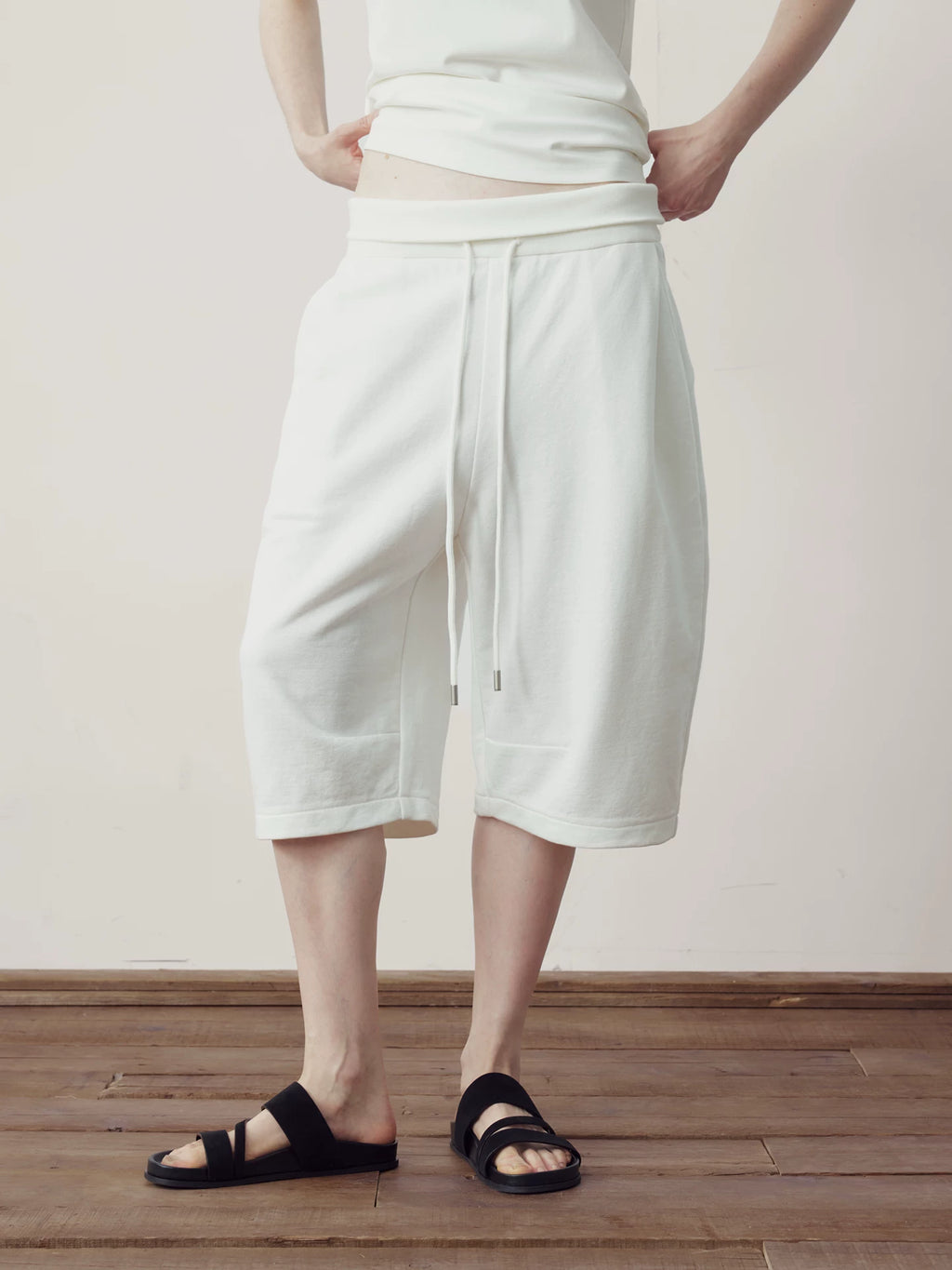 COLN Fold-waist Casual Sweatpants