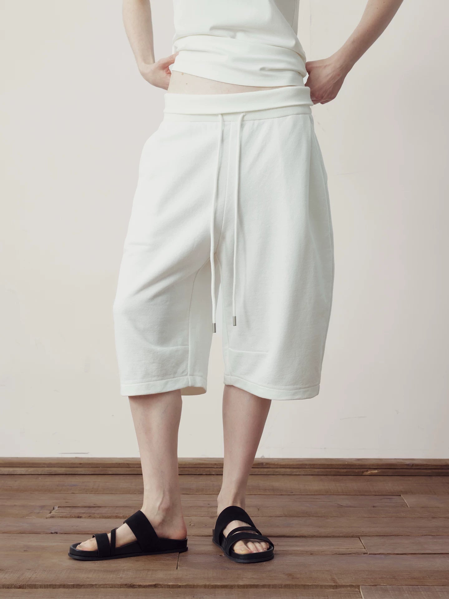 COLN Fold-waist Casual Sweatpants