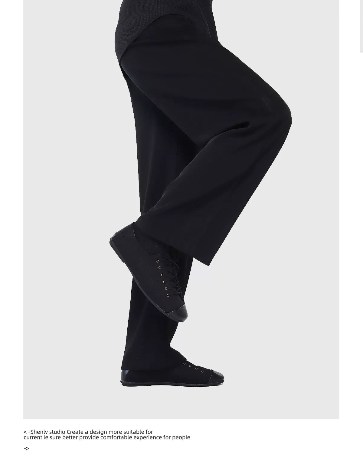 SHENLV STUDIO Canvas Splicing Thin Sole Heel Oxford Shoes