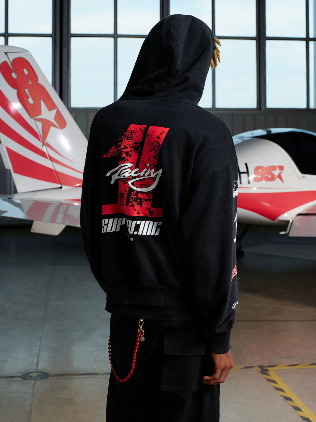 SSR Racing Style Loose Hooded Sweater
