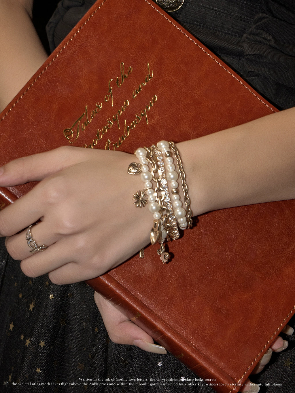 SUMIYAKI Pearl Love Pendant Bracelet
