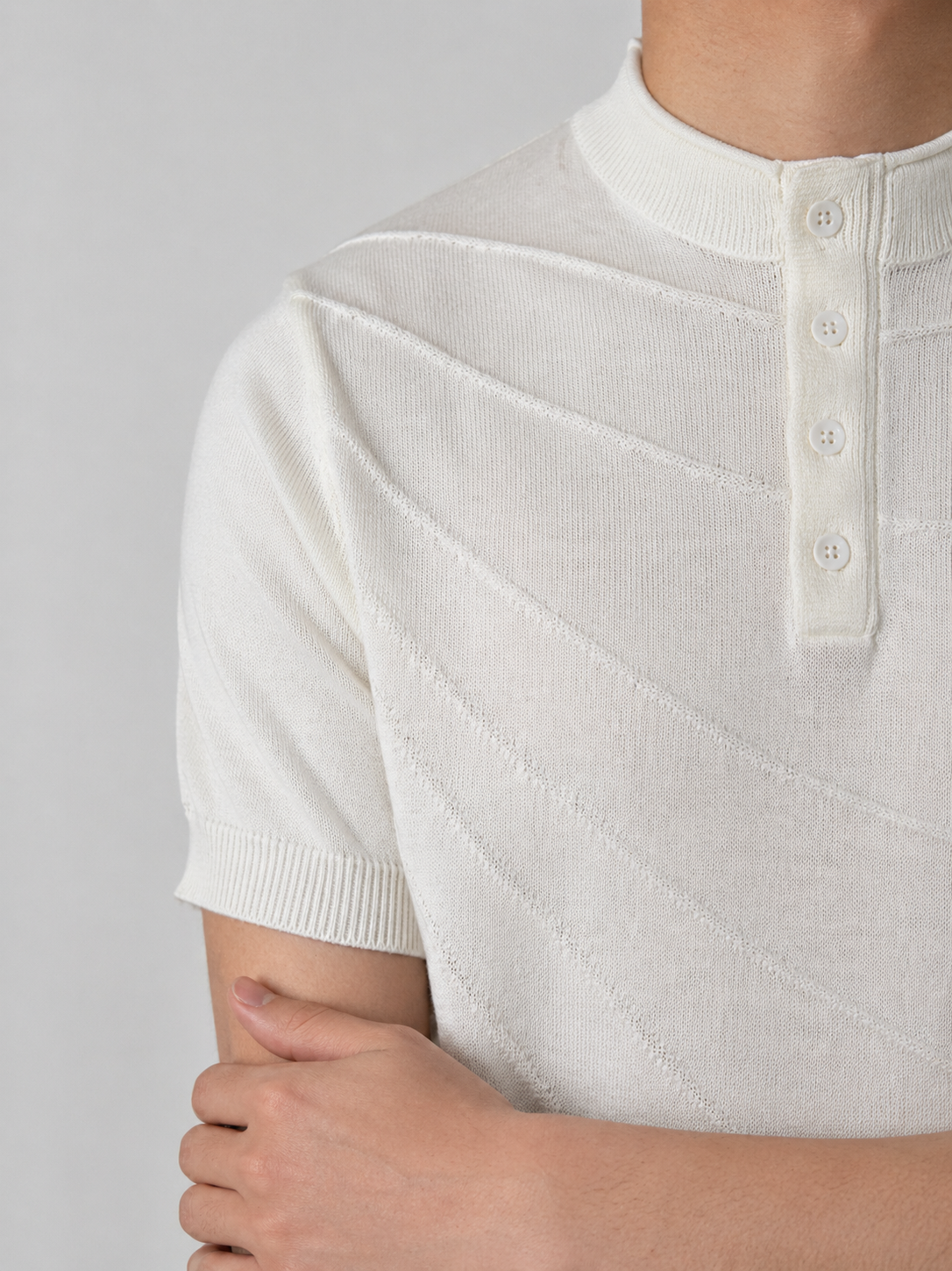 Stay The Night Half Turtleneck Knitted Tee